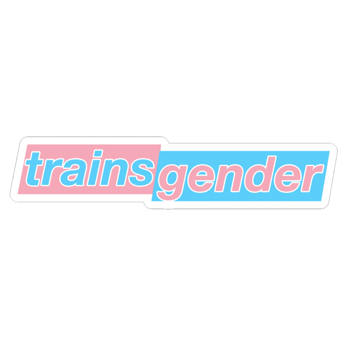 Trainsgender Kiss-Cut Sticker